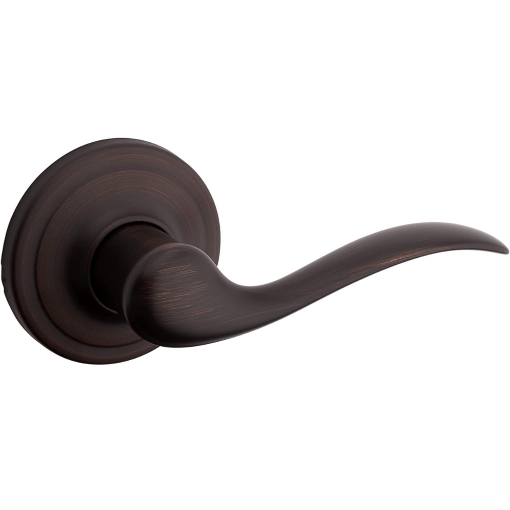 Kwikset Tustin Dummy Door Handle, Single Sided Lever Venetian Bronze